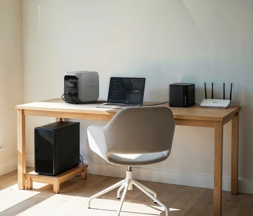 Keeps the home office online when the power goes out
